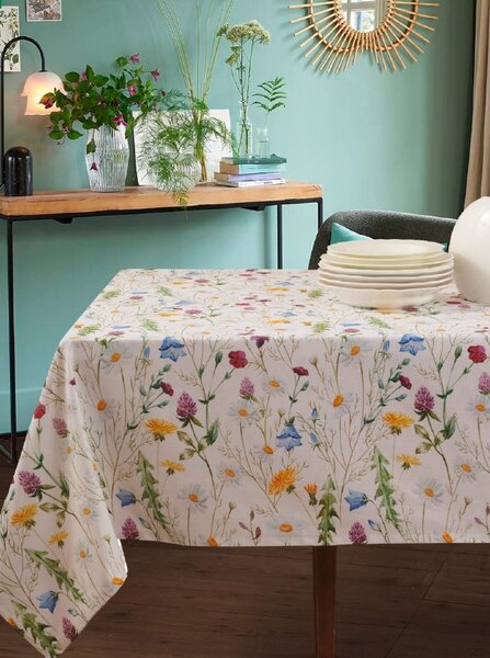 Tovaglia Antimacchia FLORES 140x140 cm