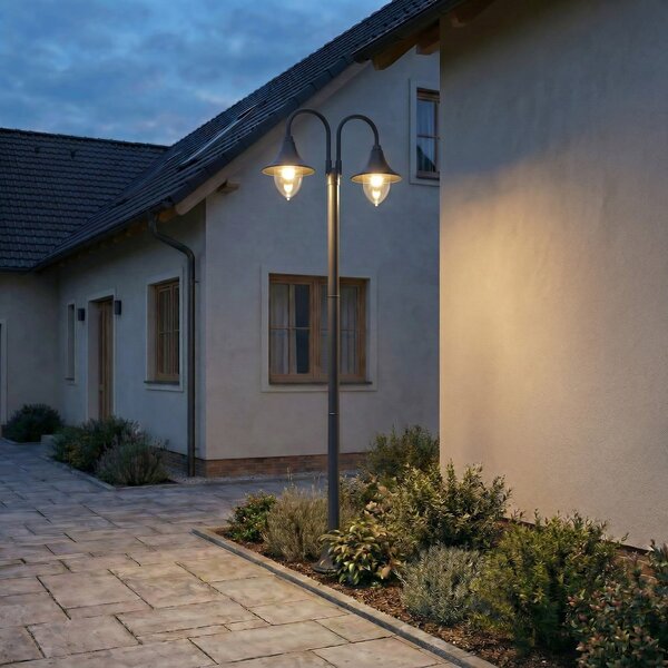 Lampade da esterno Lindby, Madea, dimmerabile, Nero, Metallo, Moderno