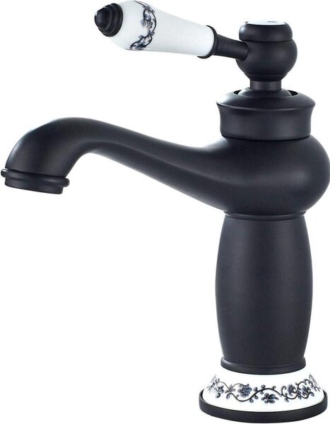 Rubinetto Namuoto nero per miscelatore per lavabo, nucleo valvola in Vetroceramica, ottone