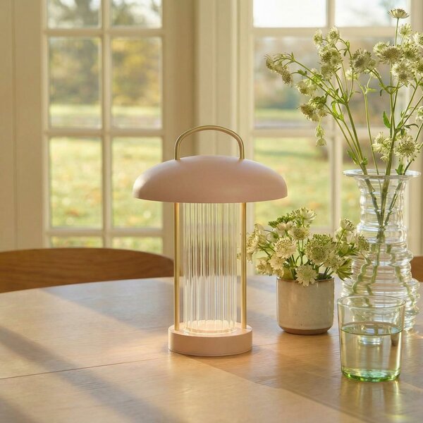 Lampade da tavolo Nordlux, Mirano, dimmerabile, Rosa / Rosé, Soggiorno, Metallo, Scandinavo