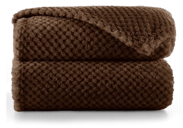 Coperta in microfibra marrone, 220 x 240 cm Henry - DecoKing