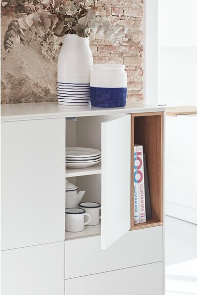 Cassettiera color crema 100x120x40 cm Corvo – Teulat