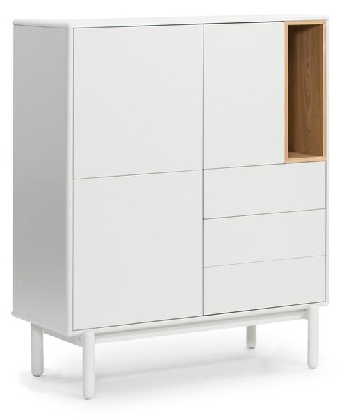 Cassettiera color crema 100x120x40 cm Corvo – Teulat