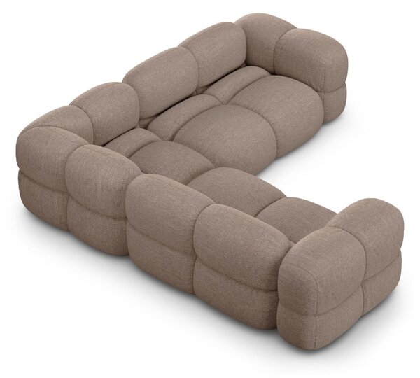 Divano angolare marrone Loretto – Cosmopolitan Design