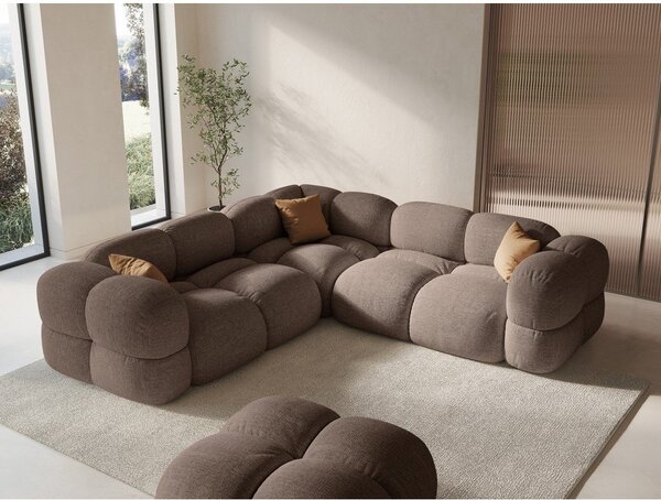 Divano angolare marrone Loretto – Cosmopolitan Design