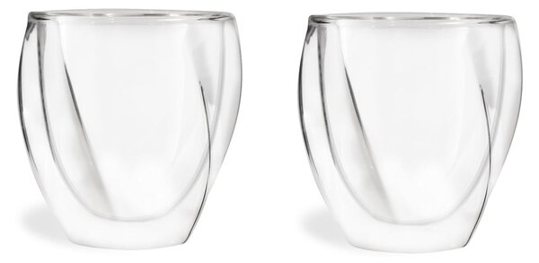 Tazze in set per cappuccino/con parete doppia 2 pz 250 ml Cristallo – Vialli Design