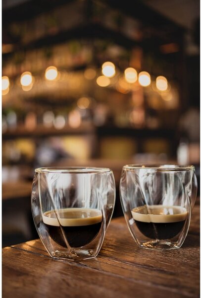 Tazze in set per cappuccino/con parete doppia 2 pz 250 ml Cristallo – Vialli Design