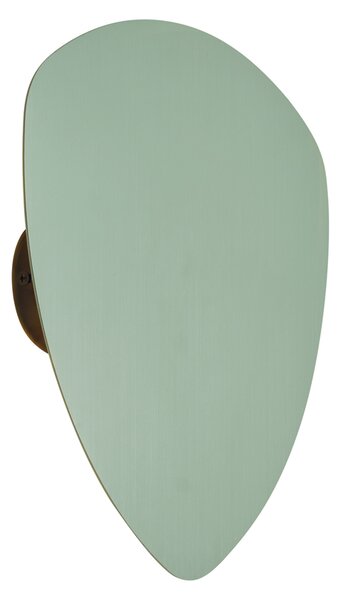Lampada da parete di design verde organico 20 cm 2 luci - Pulley
