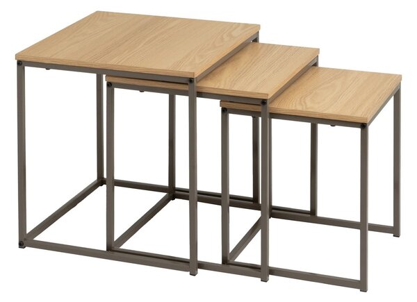 Set di 3 tavoli pieghevoli 40x40 cm - Casa Selección