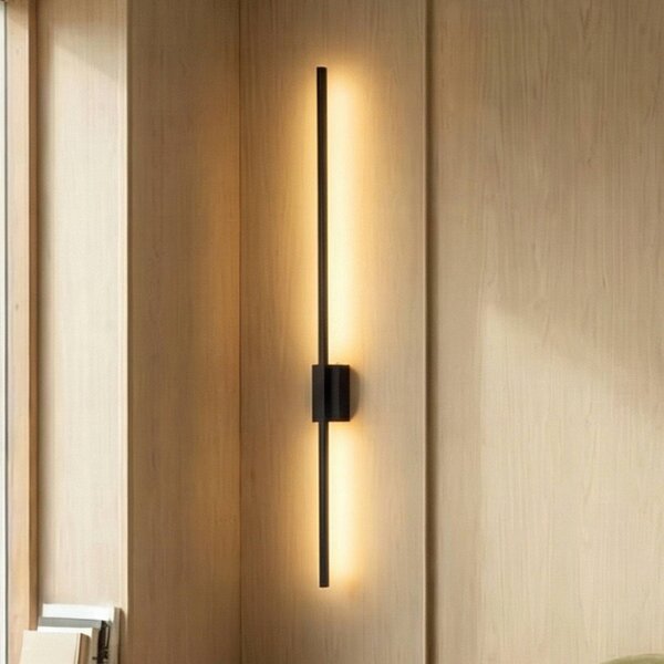 Applique da parete a LED Flash TK Lighting, Nero, Soggiorno / Sala da pranzo, Metallo, Moderno, Applique a LED