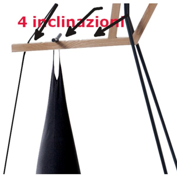 Lampada da Terra di Design Aust & Amelung A FLOOR LAMP Dimensioni 49x49x h 235 cm Peso 15 kg braccio in legno di frassino e acciaio verniciato BLACK RAL 9005