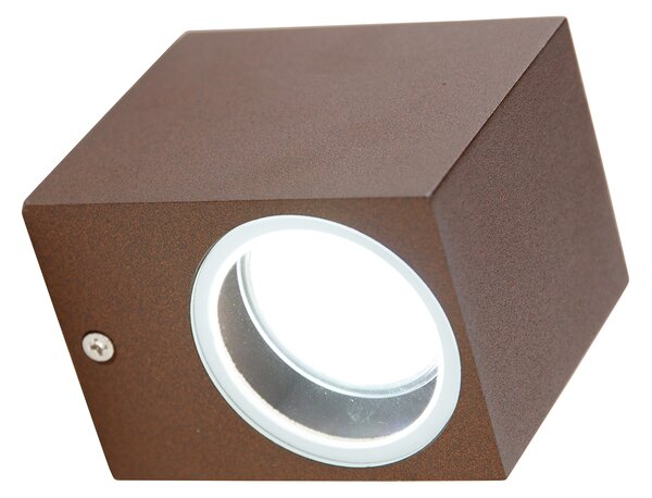 Lampada da parete intelligente marrone ruggine IP44 con Wi-Fi GU10 - Baleno