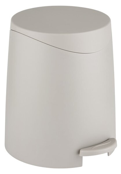 Cestino per la spazzatura grigio tortora in plastica con pedale 3 l Portes – Allstar