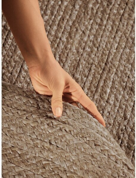 Tappeto colore naturale scuro in iuta reversibile/tessuto a mano 160x230 cm Braided – Hanse Home