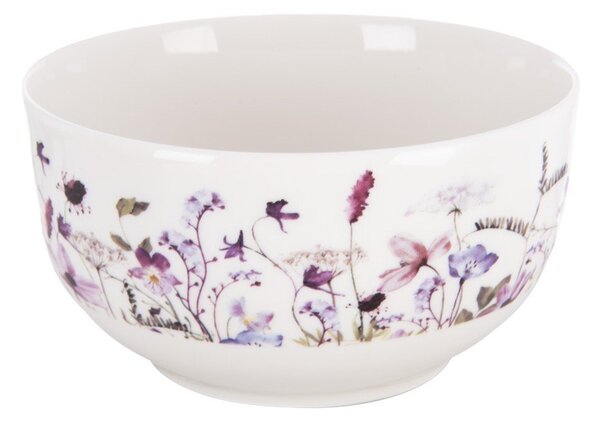 Ciotolina per zuppe e minestre bianca/viola in porcellana 500 ml Louka – Orion