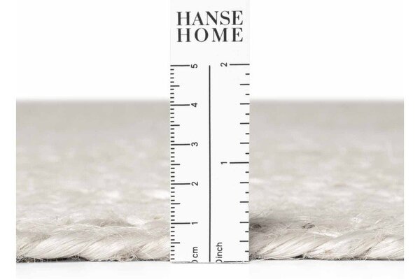 Tappeto rotondo bianco in iuta reversibile/tessuto a mano ø 140 cm Braided – Hanse Home