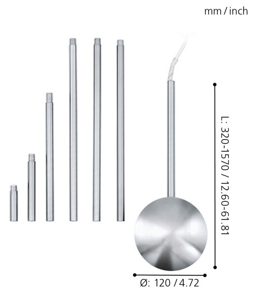 EGLO 88968 - Accessori per il lampadario EXTENTION cromo