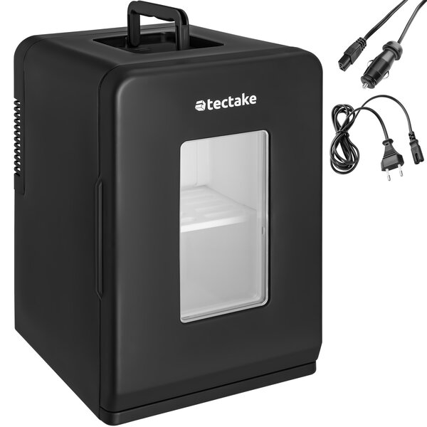 TecTake GmbH 405182 frigorifero portatile mini con funzione 2 in 1 27 x 31 x 41 cm - nero