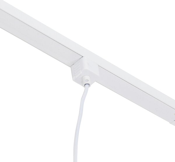 Sistema a binario monofase con 3 faretti e lampade a sospensione bianco - Cavalux Jeana