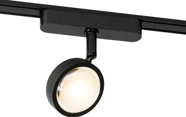 Faretto moderno nero per sistema binario monofase incluso LED girevole e orientabile - Magnetic Lance