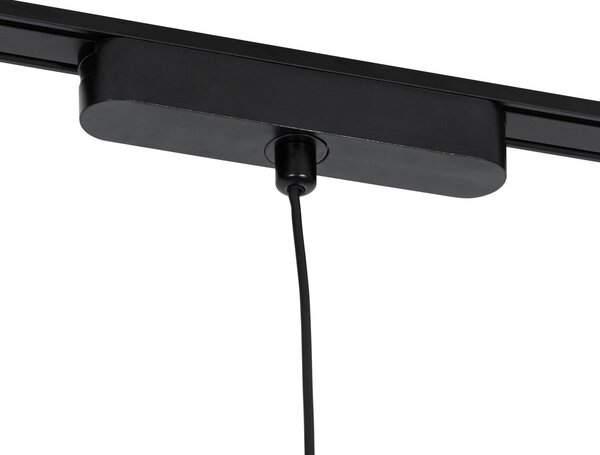 Lampada a sospensione moderna nera per sistema binario monofase con LED incluso - Magnetic Lance