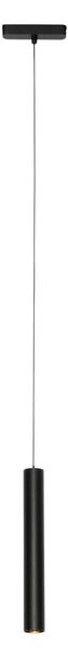 Lampada a sospensione moderna nera per sistema binario monofase 4.5W 3000K - Magnetic Cassie