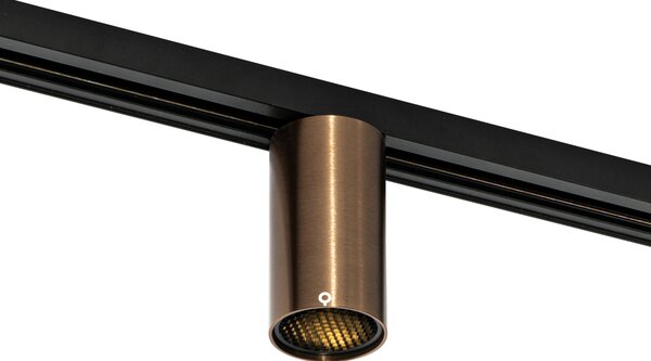 Faretto moderno bronzo scuro per sistema a binario monofase GU10 50mm - Iconic Ruby Honey