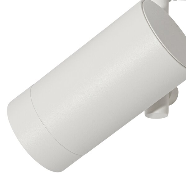 Sistema a binario moderno con 3 faretti bianchi monofase - Iconic Scopio