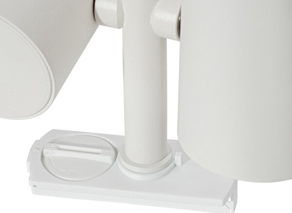 Faretto a binario moderno monofase bianco 2 luci - Iconic Scopio