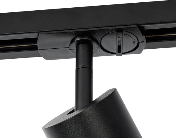Faretto moderno con anello fumé per sistema a binario monofase GU10 50 mm - Iconic Jeana