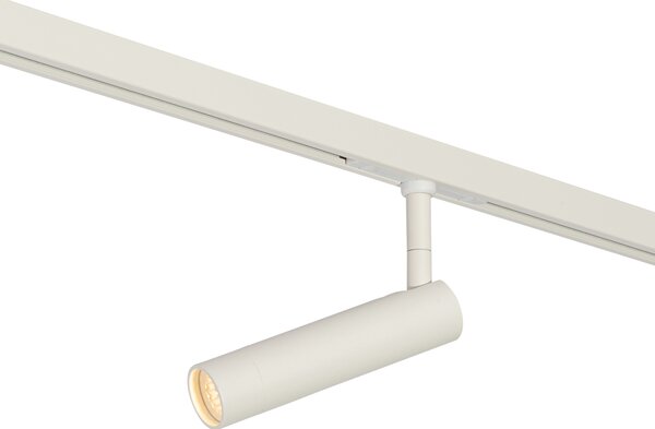 Faretto moderno bianco per sistema binario monofase - Slimline Uzzy