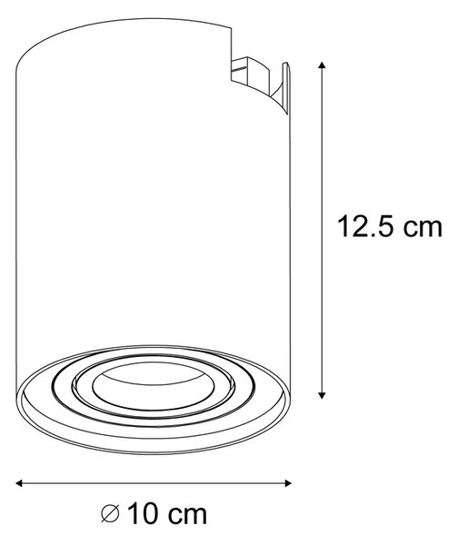 Faretto da binario moderno monofase canna di fucile - Iconic Rondoo Up