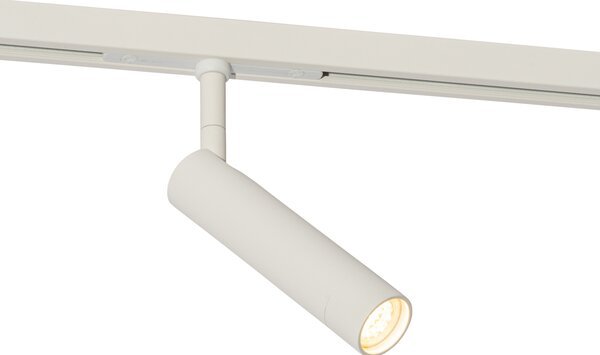 Faretto moderno bianco per sistema binario monofase - Slimline Uzzy