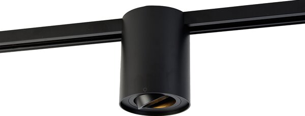 Faretto da binario monofase nero moderno - Iconic Rondoo Up