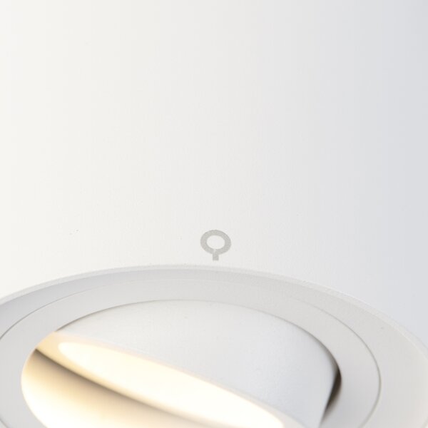 Faretto da binario monofase moderno bianco - Iconic Rondoo Up