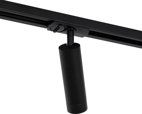Sistema di illuminazione a binario moderno con 5 faretti nero 1 fase GU10 35mm - Iconic Jeana Luxe