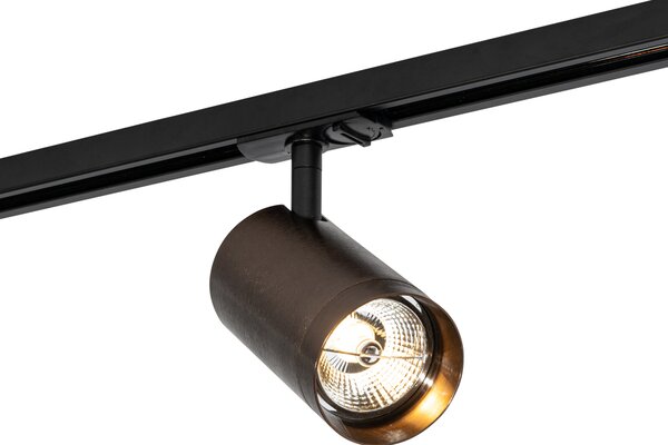 Faretto moderno bronzo scuro per sistema a binario monofase 70 mm - Iconic Jeana Luxe