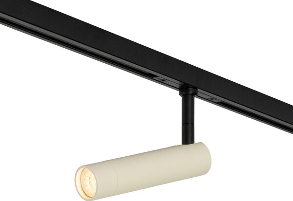 Faretto moderno beige e nero per sistema binario monofase - Slimline Uzzy