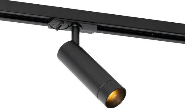 Faretto moderno nero per sistema a binario monofase da 35 mm - Iconic Jeana Luxe