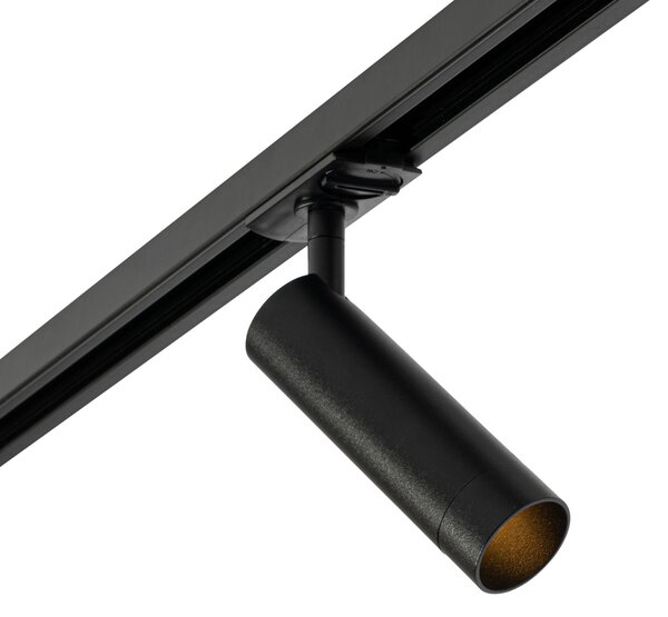 Faretto moderno nero per sistema a binario monofase da 35 mm - Iconic Jeana Luxe