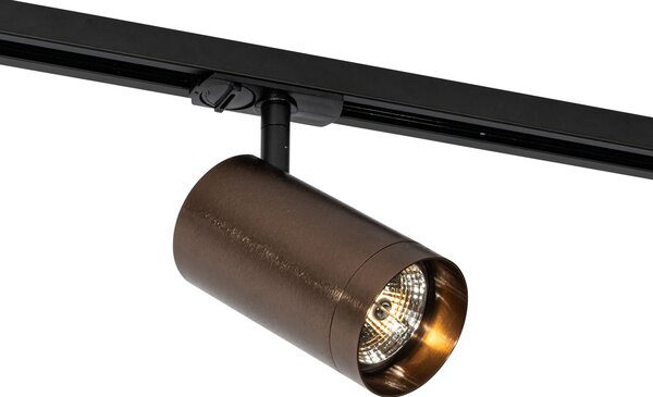 Faretto moderno bronzo scuro per sistema a binario monofase 70 mm - Iconic Jeana Luxe