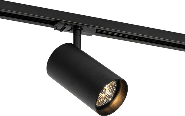 Faretto moderno nero per sistema a binario monofase 70 mm - Iconic Jeana Luxe