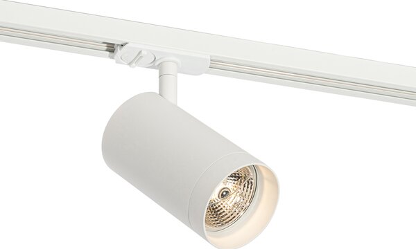 Faretto moderno bianco per sistema a binario monofase 70 mm - Iconic Jeana Luxe