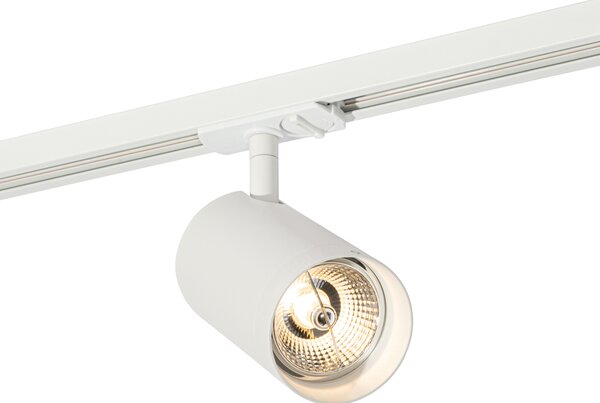 Faretto moderno bianco per sistema a binario monofase 70 mm - Iconic Jeana Luxe
