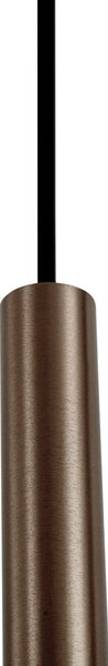 Sistema di illuminazione su binario moderno con 6 luci a sospensione bronzo monofase - Slimline Keno