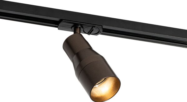 Faretto moderno bronzo scuro per sistema binario monofase - Iconic Kohua