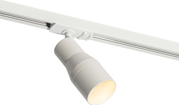 Faretto moderno bianco per sistema binario monofase - Iconic Kohua