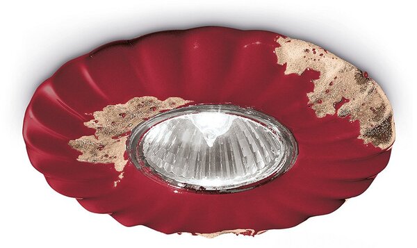 Spot Vintage Ceramica Bordeaux 1 Luce Gu10 12Cm