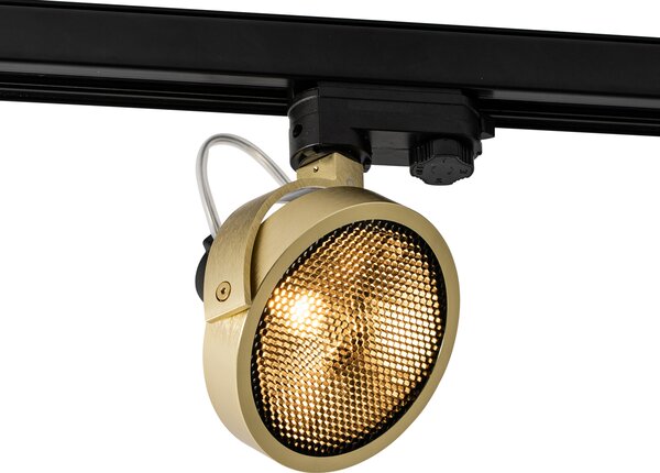 Faretto a binario moderno trifase oro - Master 111 Honey