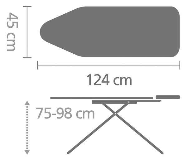 Asse da stiro Titan Oval C - Brabantia